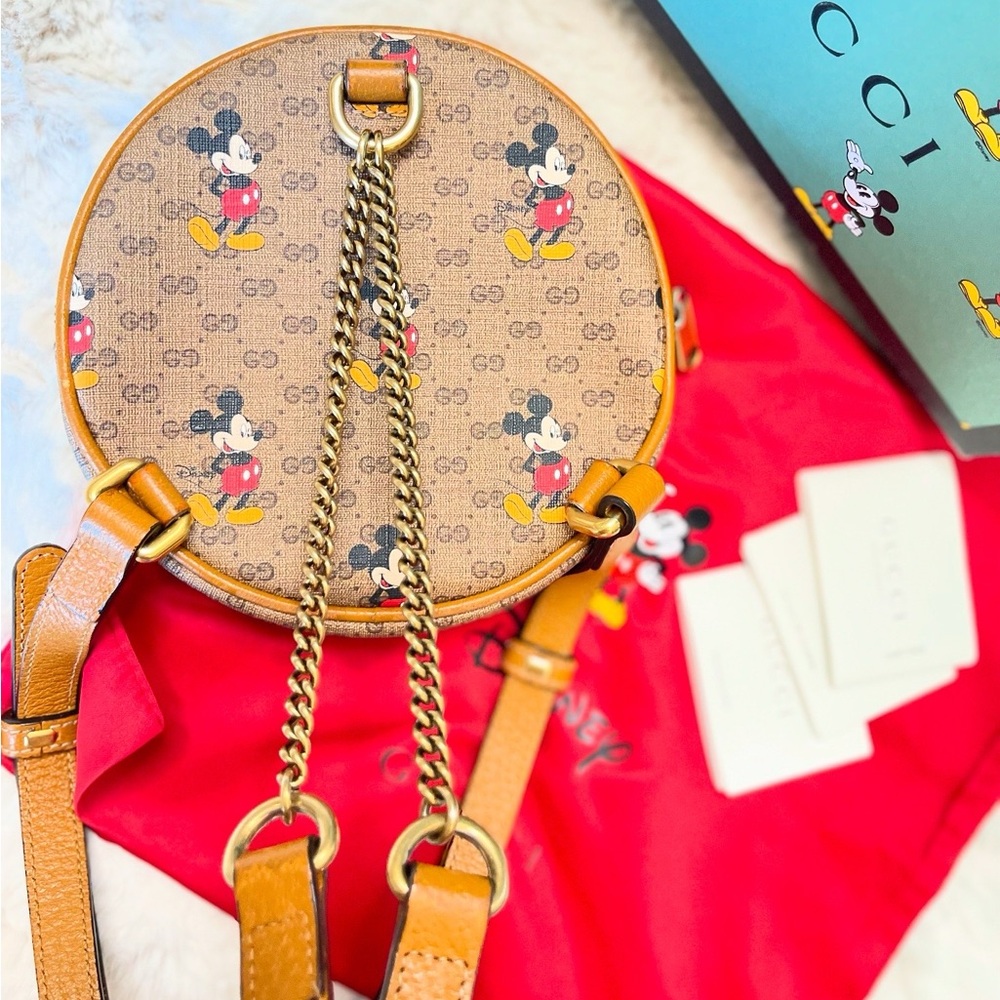 Gucci x Disney Micro GG Supreme Round Mickey Mouse Backpack - Picture 7 of 16